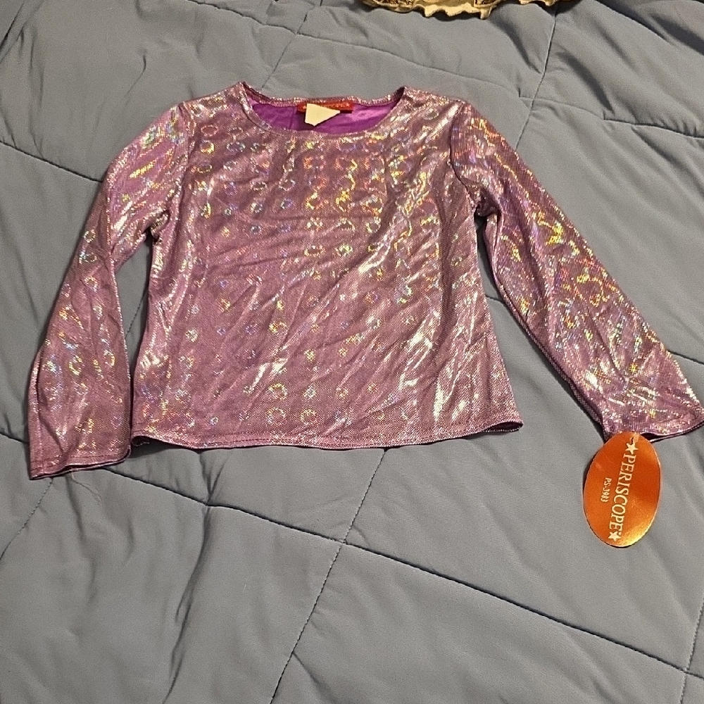 Shimmering Purple Long Sleeve Top